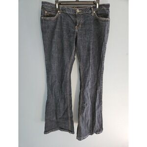 Arizona Favorite Flare Jeans Size 17 Blue Denim Stretch Cotton Junior Y2k Girls